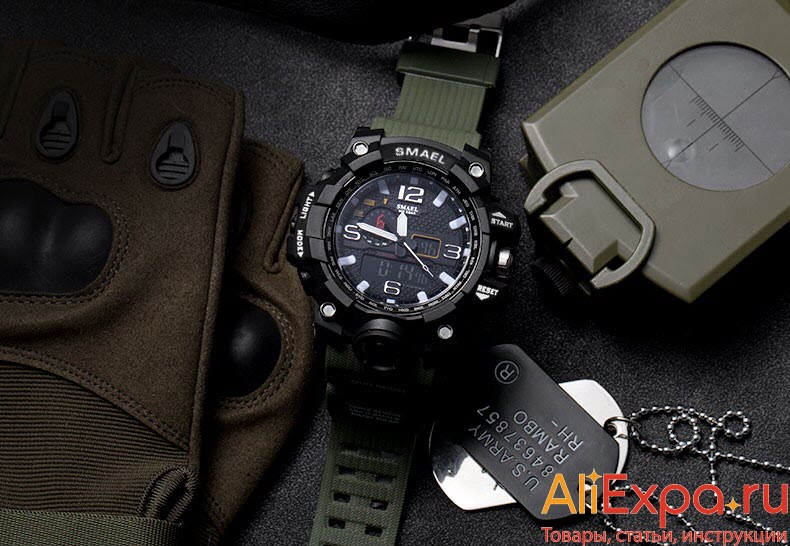 Мужские военные часы в стиле милитари купить на Алиэкспресс